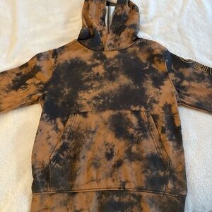 Calvin Klein  Black and Brown Hoodie